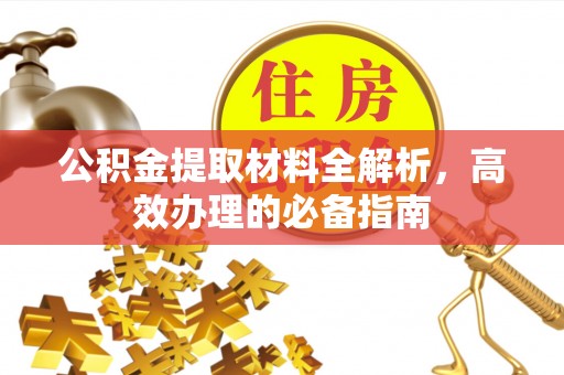 民权公积金提取材料全解析，高效办理的必备指南
