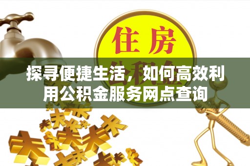 民权探寻便捷生活，如何高效利用公积金服务网点查询