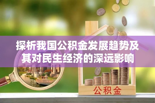 民权探析我国公积金发展趋势及其对民生经济的深远影响