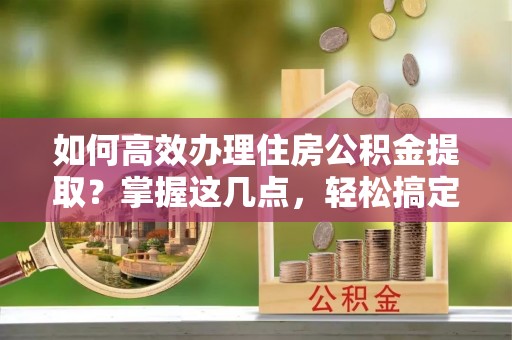民权如何高效办理住房公积金提取？掌握这几点，轻松搞定！
