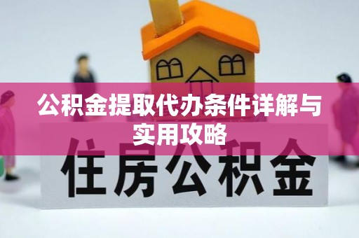 民权公积金提取代办条件详解与实用攻略